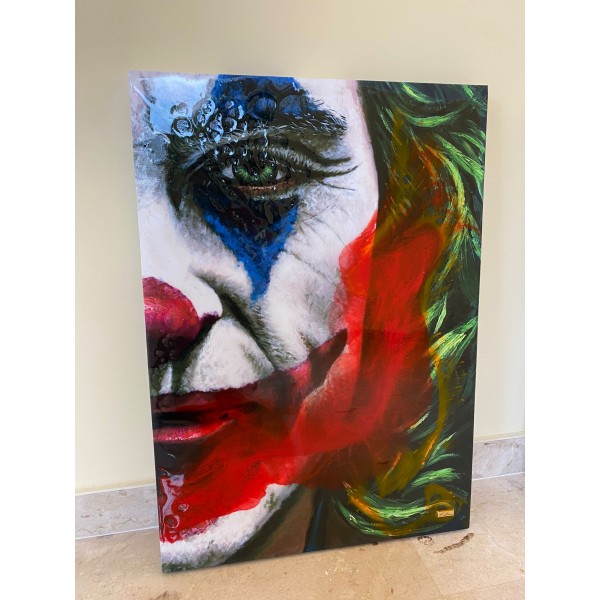 Macrì TELA art.JOKER f.to 50x70 con resine