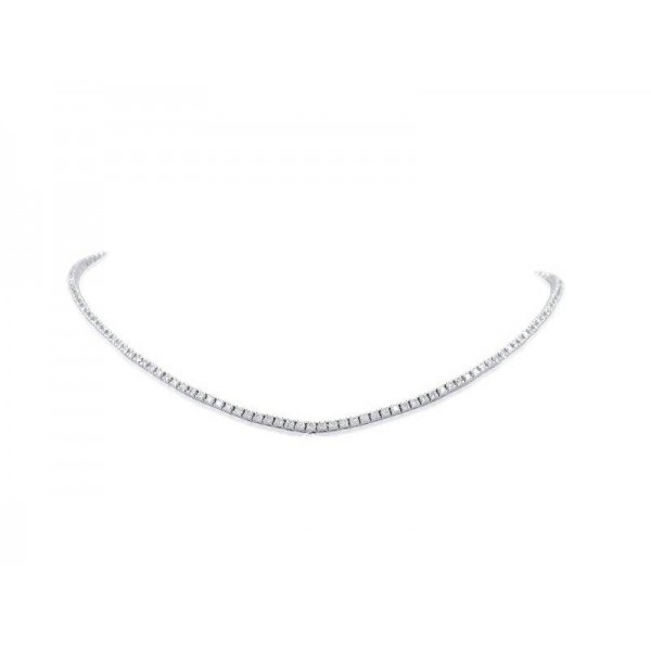 Gianni Carità Collana Chocker Tennis in oro bianco e diamanti