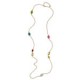 AQUAFORTE Collana lunga Caramelle Ovali con paste vitree multicolore
