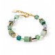 Coeur de Lion Bracciale GeoCUBE® Iconic Pure green verde swarovski