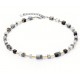 Coeur de Lion Collana GeoCUBE® Iconic Pure white black bianco nero girocollo swarovski