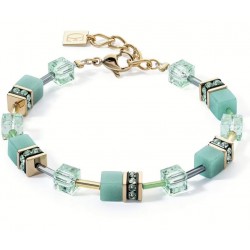 Coeur de Lion Bracciale GeoCUBE® Iconic Pure green verde swarovski