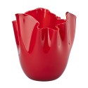 Venini Fazzoletto Vaso Soffiato Rosso