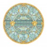 VERSACE Scala di Palazzo Piatto Segnaposto 33cm verde acqua oro Porcellana