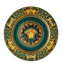 VERSACE Juniper Segnaposto 30cm verde nero oro Porcellana