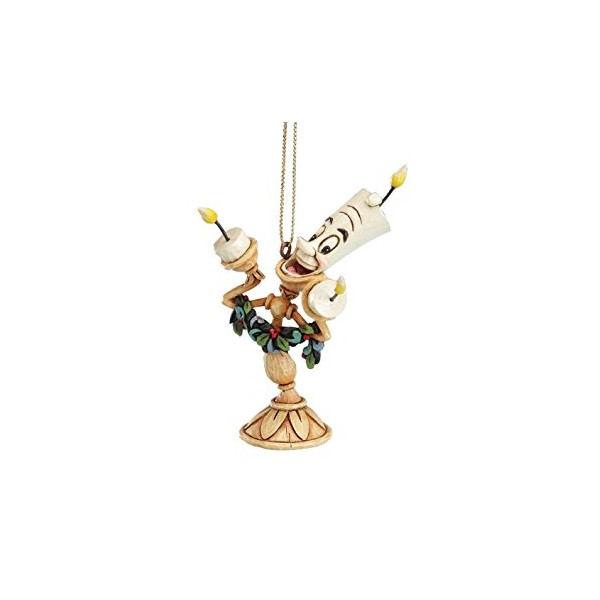 Jim Shore DISNEY Lumiere La Bella e la Bestia Ornament Addobbo albero di Natale