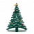 Alessi Bark for Christmas BM06/30 Albero in Acciaio colorato con resina epossidica con magneti in Porcellana VERDE