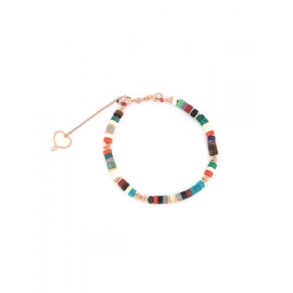 Maman et Sophie Bracciale pietre chiare multicolor America Hippy