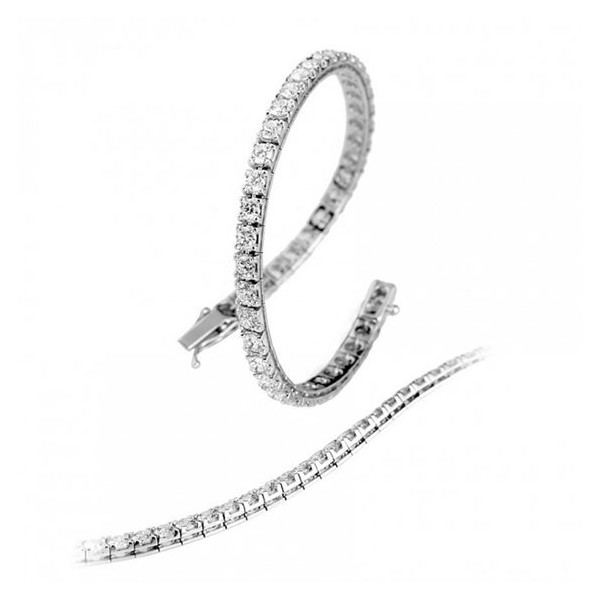 Giorgio Visconti Bracciale tennis Donna in diamanti bianchi