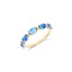 Nanis Anello Dancing in The rain AZURE Oro 18kt, diamanti e Topazio blu london