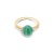 Nanis Anello AMAZZONIA Verde Oro 18kt, diamanti e Avventurina Verde