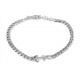 Arcadia Bracciale in argento con ancora con diamante