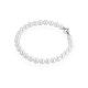 Coscia Bracciale di Perle FW AA con chiusura in oro bianco 18kt 6/6.5