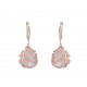 Tsars Collection ALEXANDRA Collection Orecchini in Argento placcato oro rosa con agata bianca