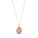 Tsars Collection MAKSIM Collection Collana in Argento placcato oro rosa e rubini