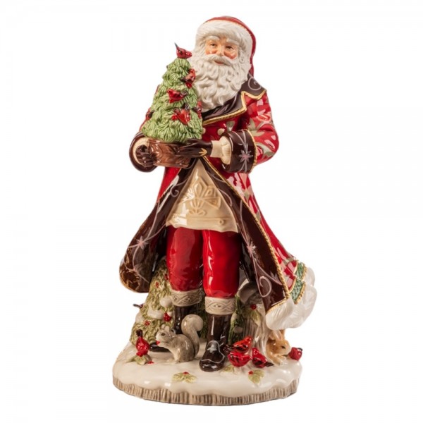 Fitz And Floyd Lamart Babbo Natale Decorativo “Chalet Collection” 50 cm