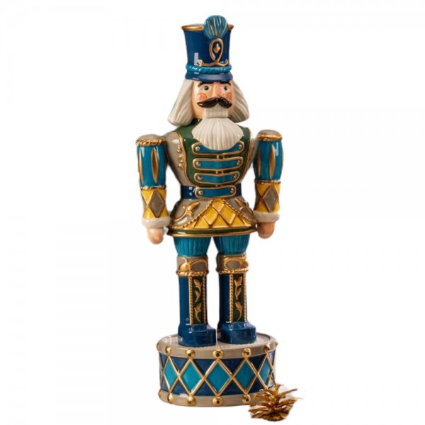 Fitz And Floyd Lamart Schiaccianoci Decorativo “Nutcrackers” in porcellana 40 cm